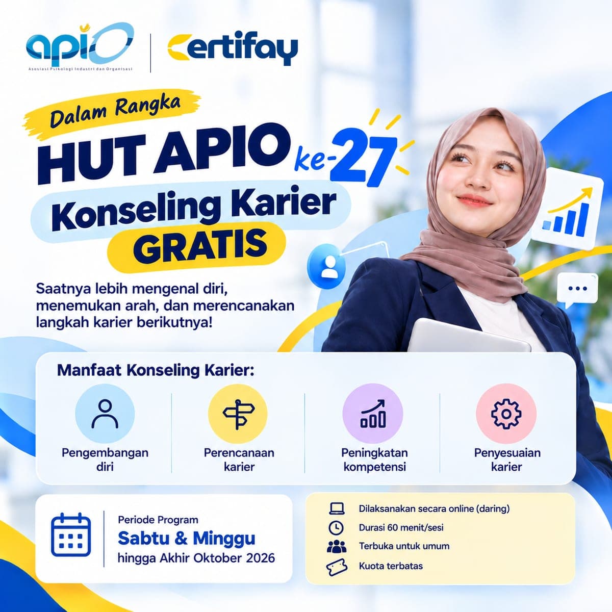 Konseling Karier Gratis di APIO HR Expo 2026